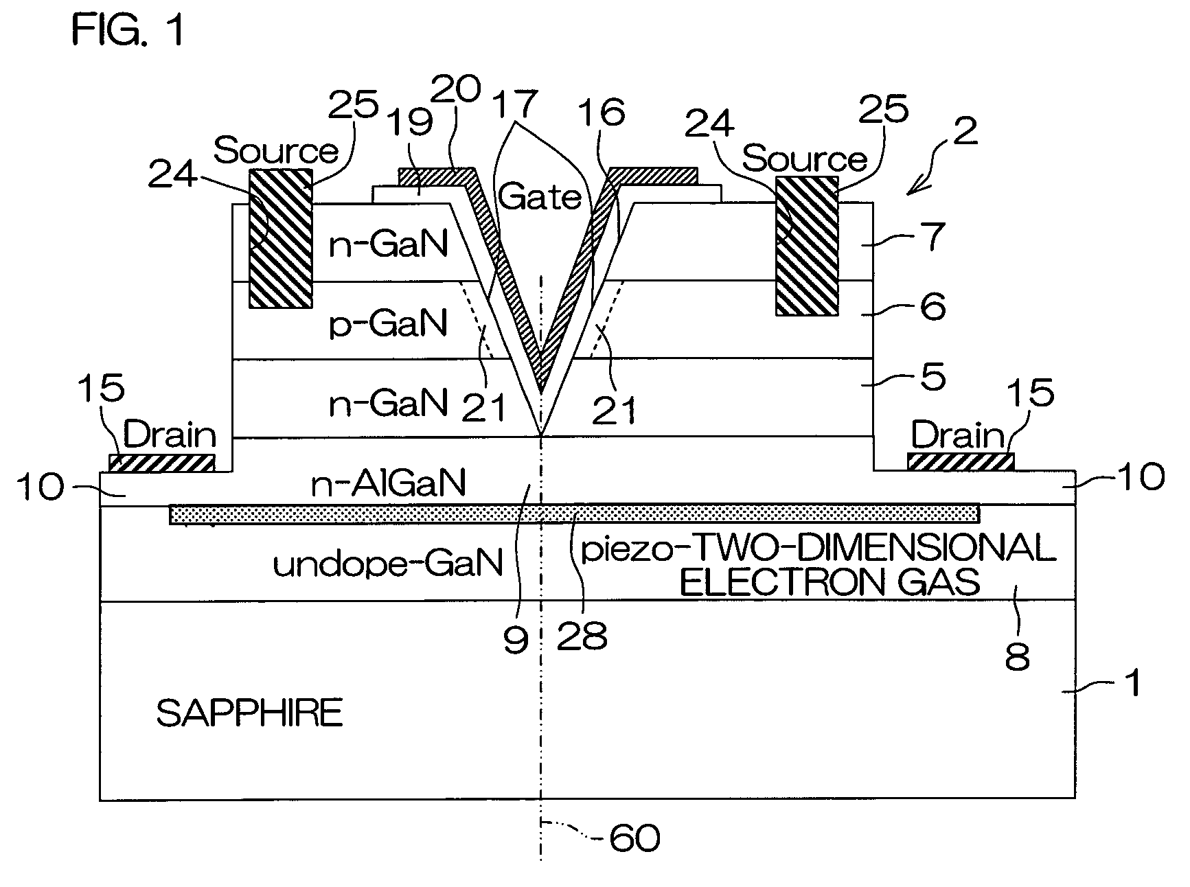 MIS field effect transistor and method for manufacturing the same