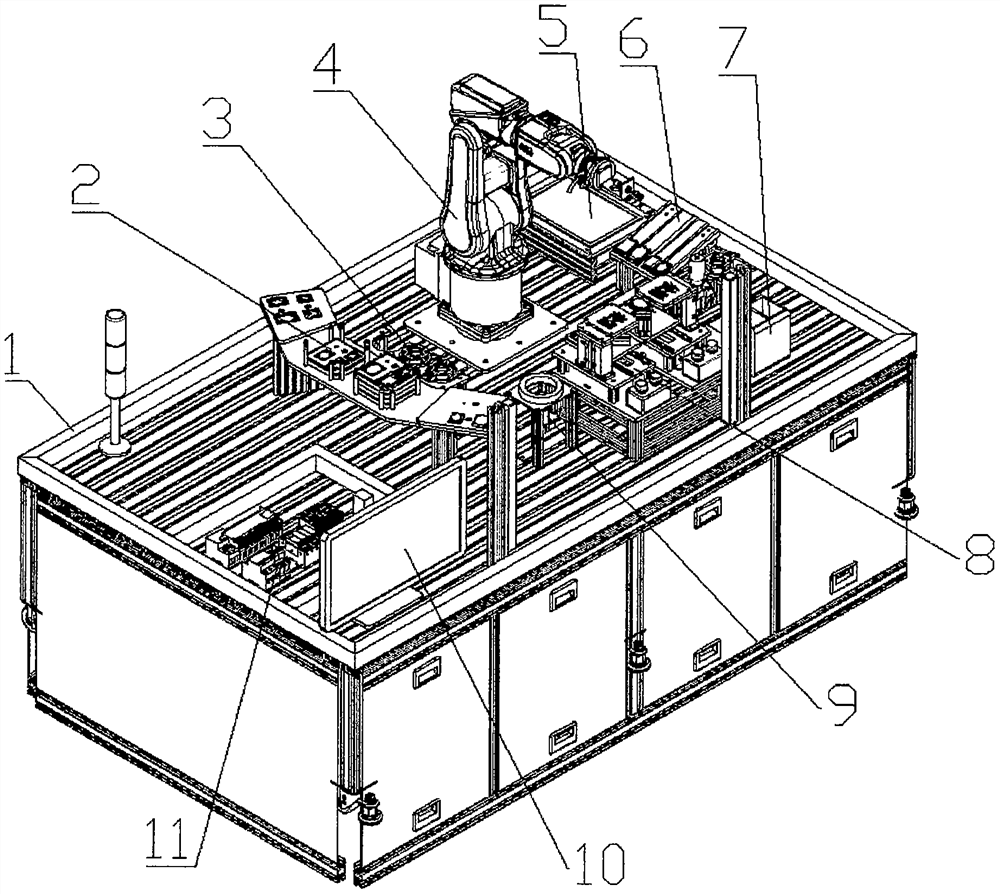 Robot watch assembling practical training platform