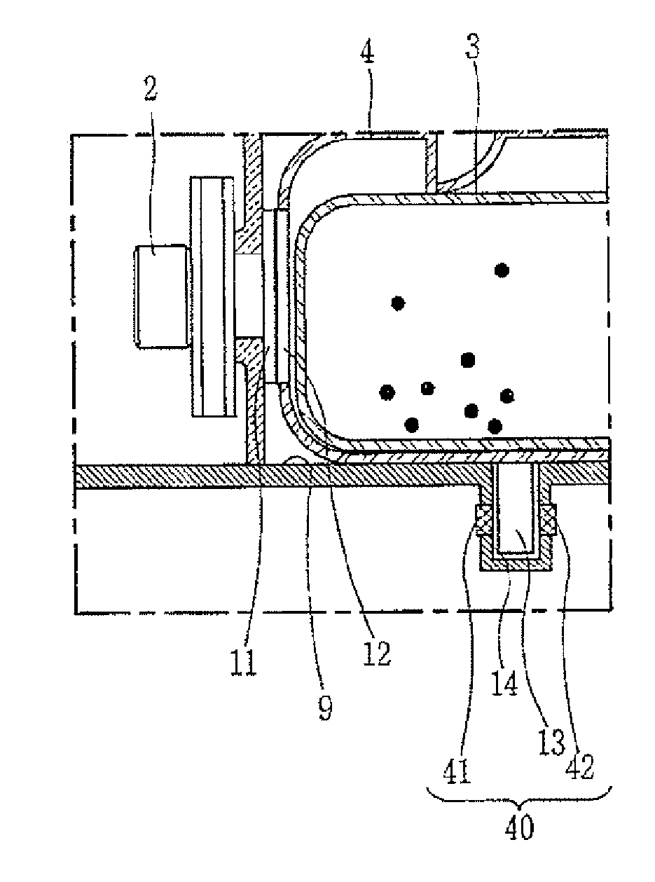 Robot cleaner having function for detecting separation of dust tank and control method thereof