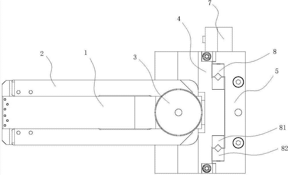 Split type board floating clamp on numerical control press