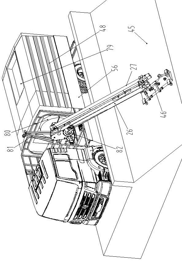 Deep cleaning construction method for channel side slope