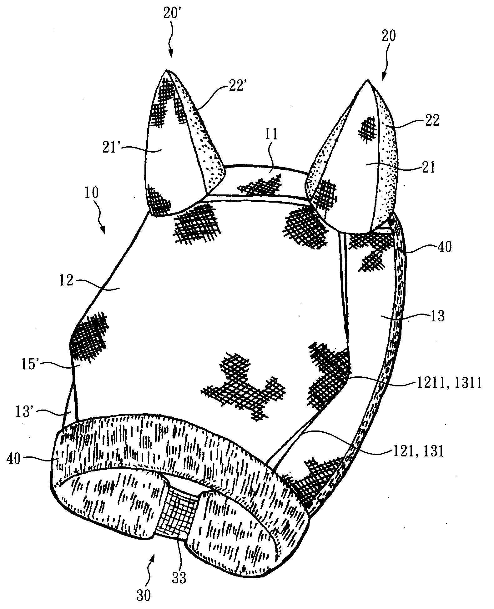 Fly shield to protect the head of a horse