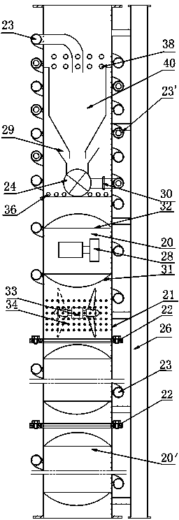 Segmented lifting and conveying device of deep-sea mining annular pipelines