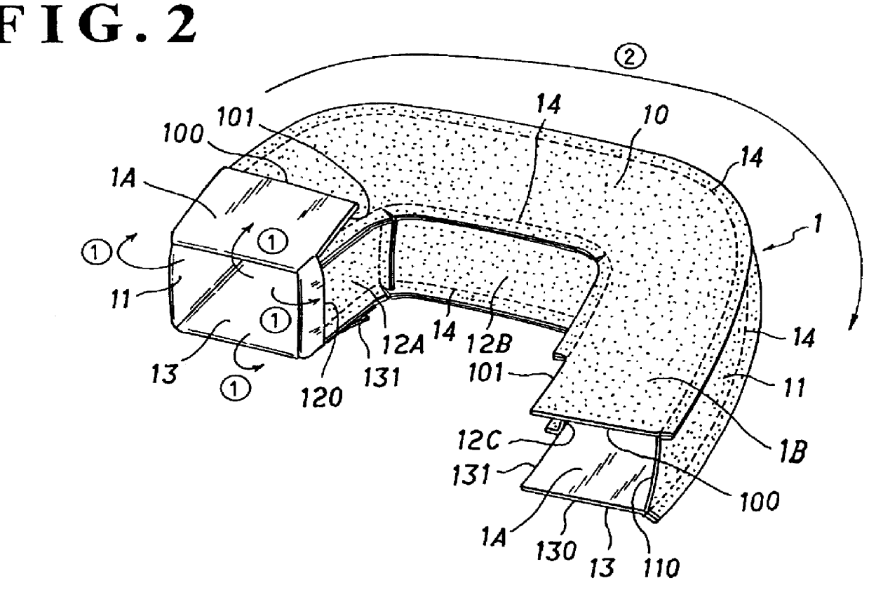 Method for forming a trim cover assembly of a donut-like or annular headrest for a vehicle seat