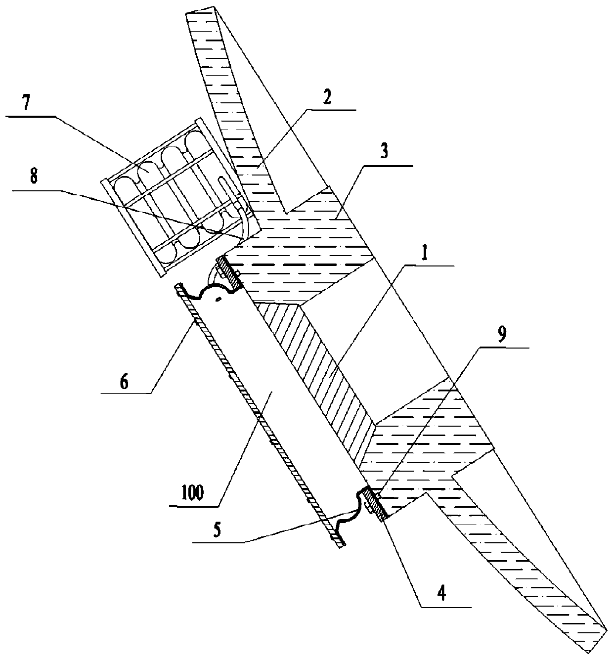 A fully covered anti-collision protection device for the observation window of a manned submersible