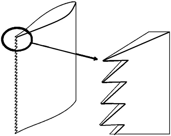 Novel marine rudder capable of reducing vortex-induced vibration