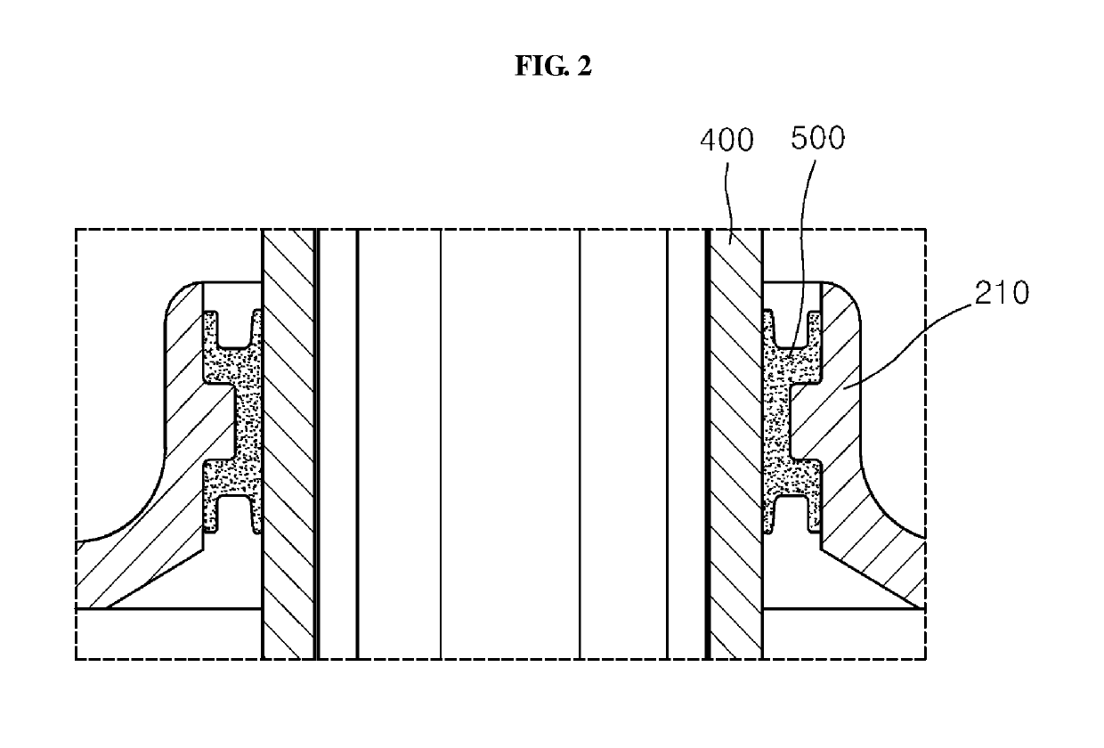 Double-lip seal of pneumatic spring brake chamber for vehicle