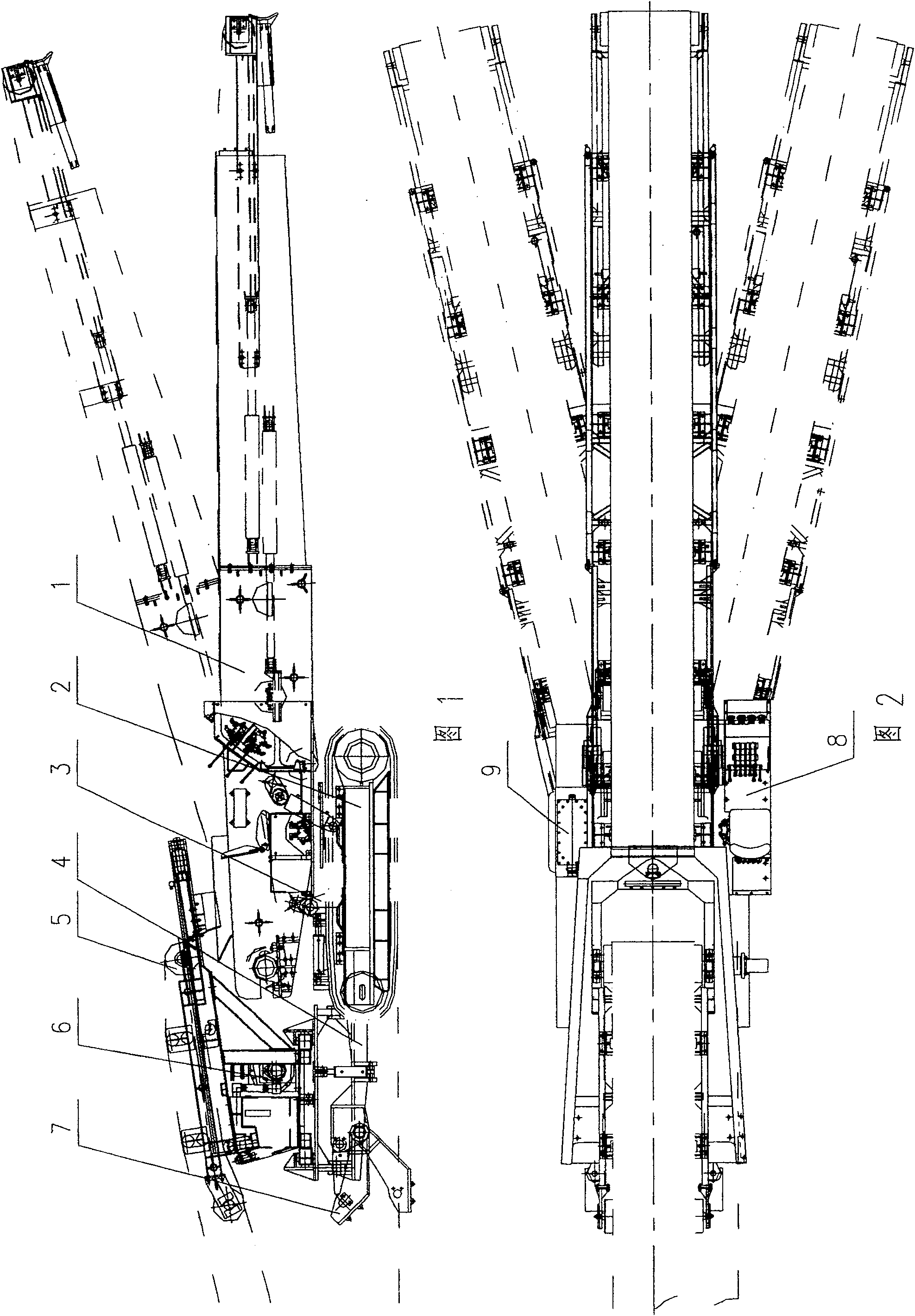 Tunnel gangue filling machine