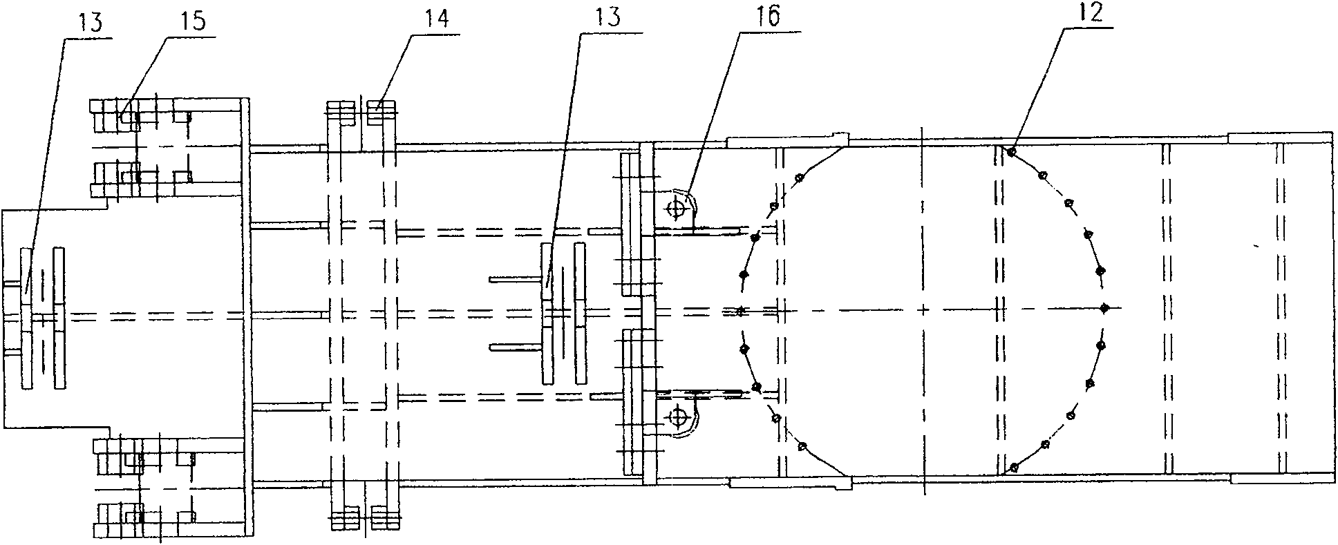 Tunnel gangue filling machine