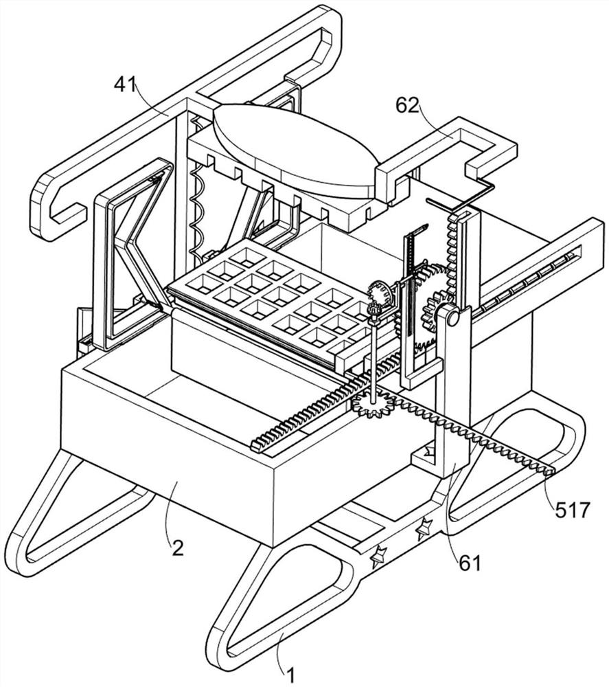 Powder pressing machine capable of scraping away powder on surface of grinding tool for eye shadow production