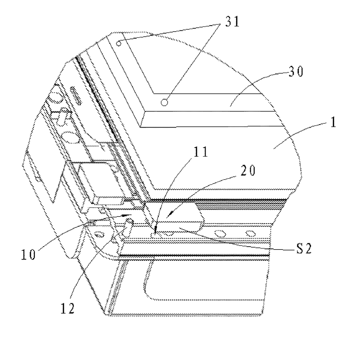 Liquid crystal panel fixing assembly and display device