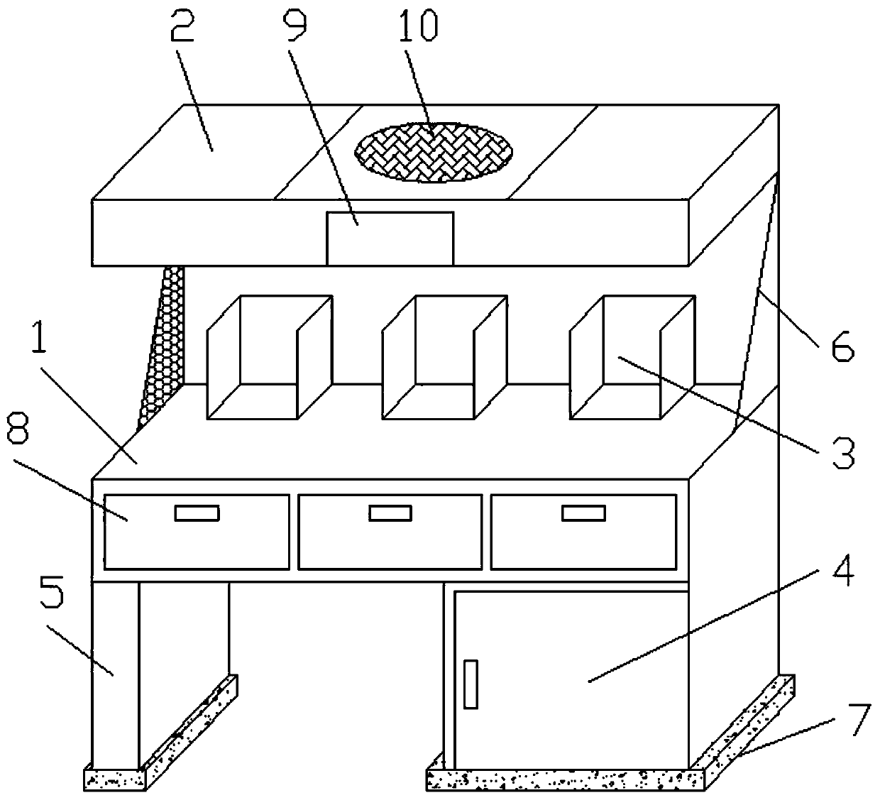 Workbench for western medicine dispensing