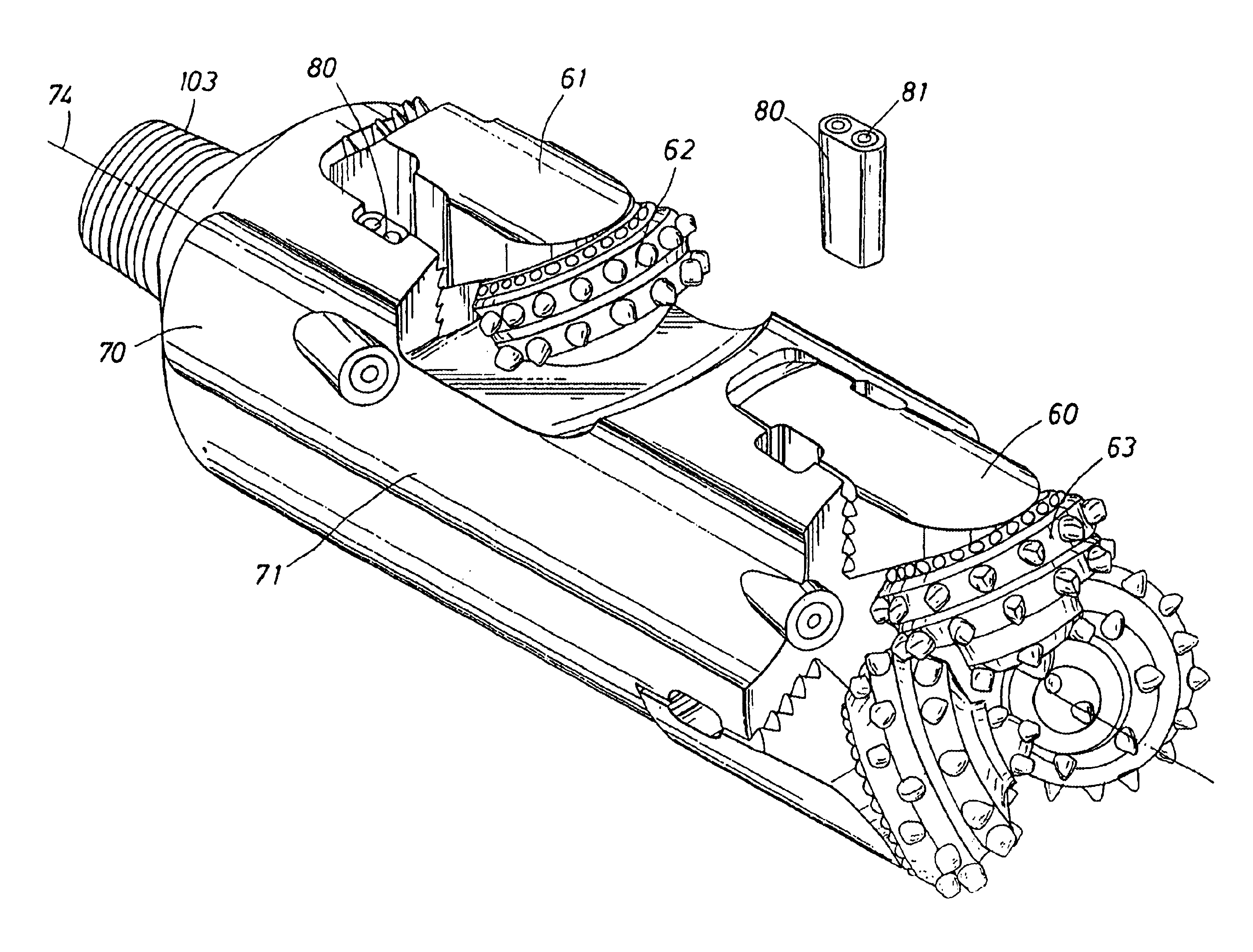 Roller cone bi-center bit