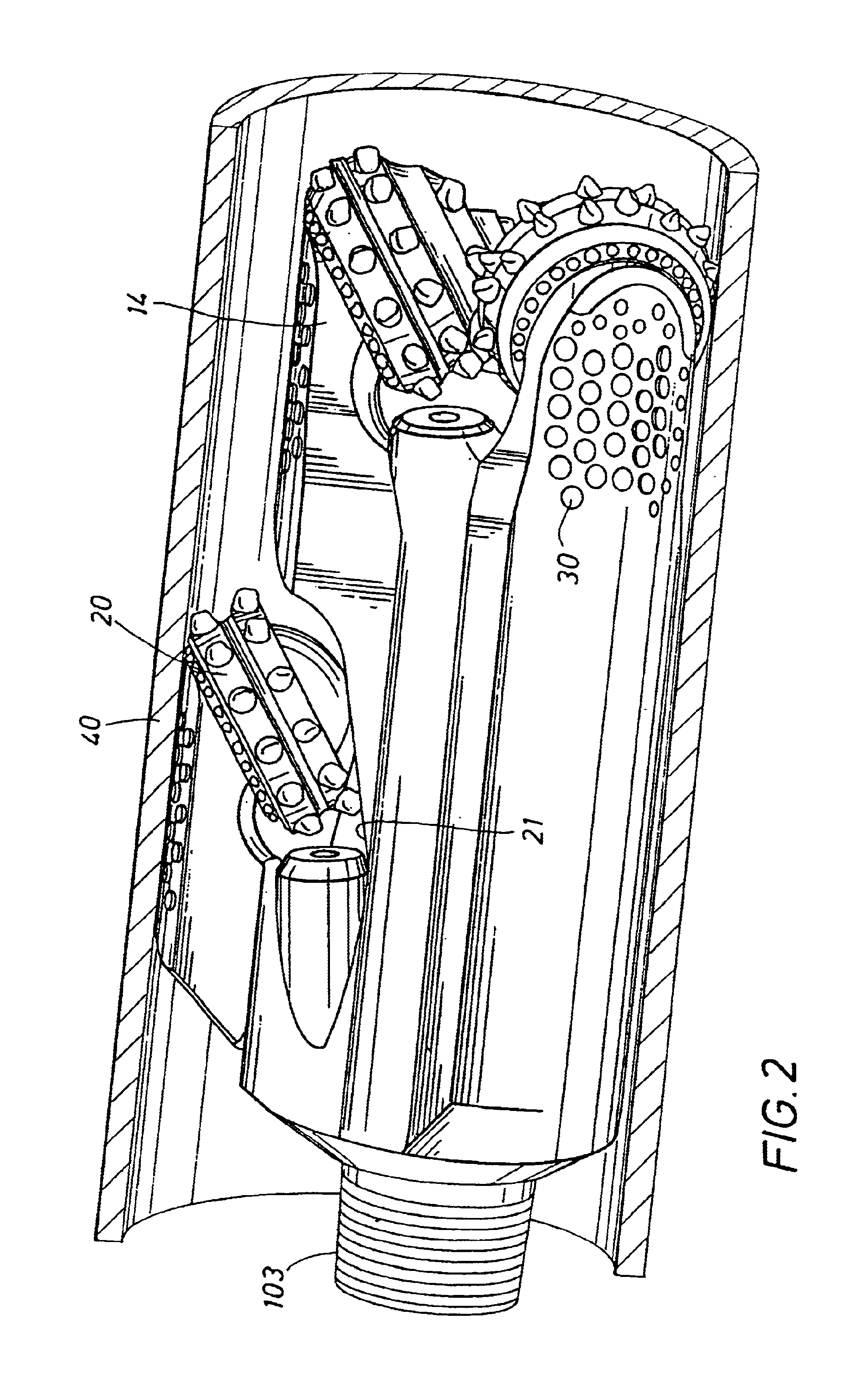 Roller cone bi-center bit