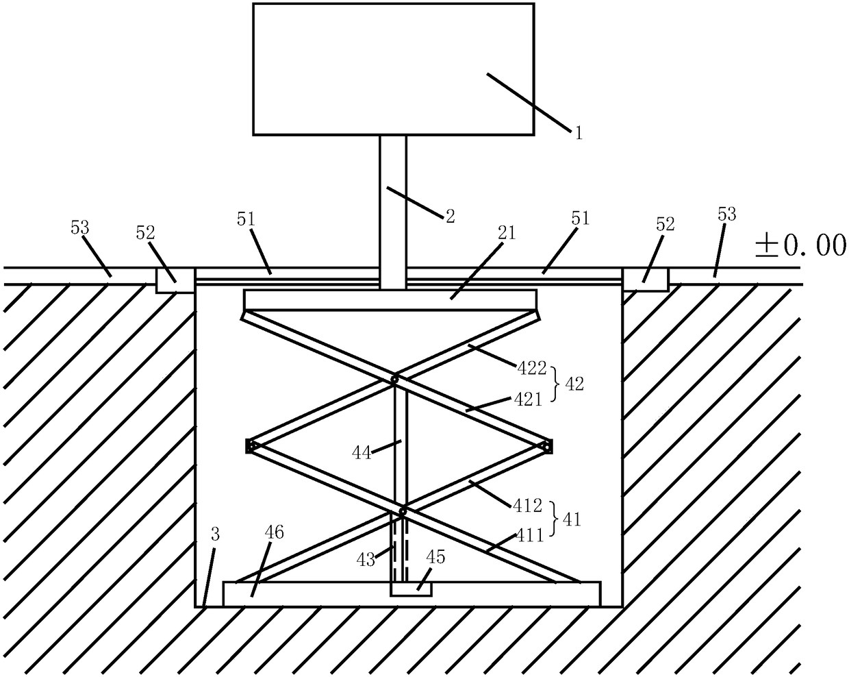 Intelligent retractable mechanism for orchard signboard