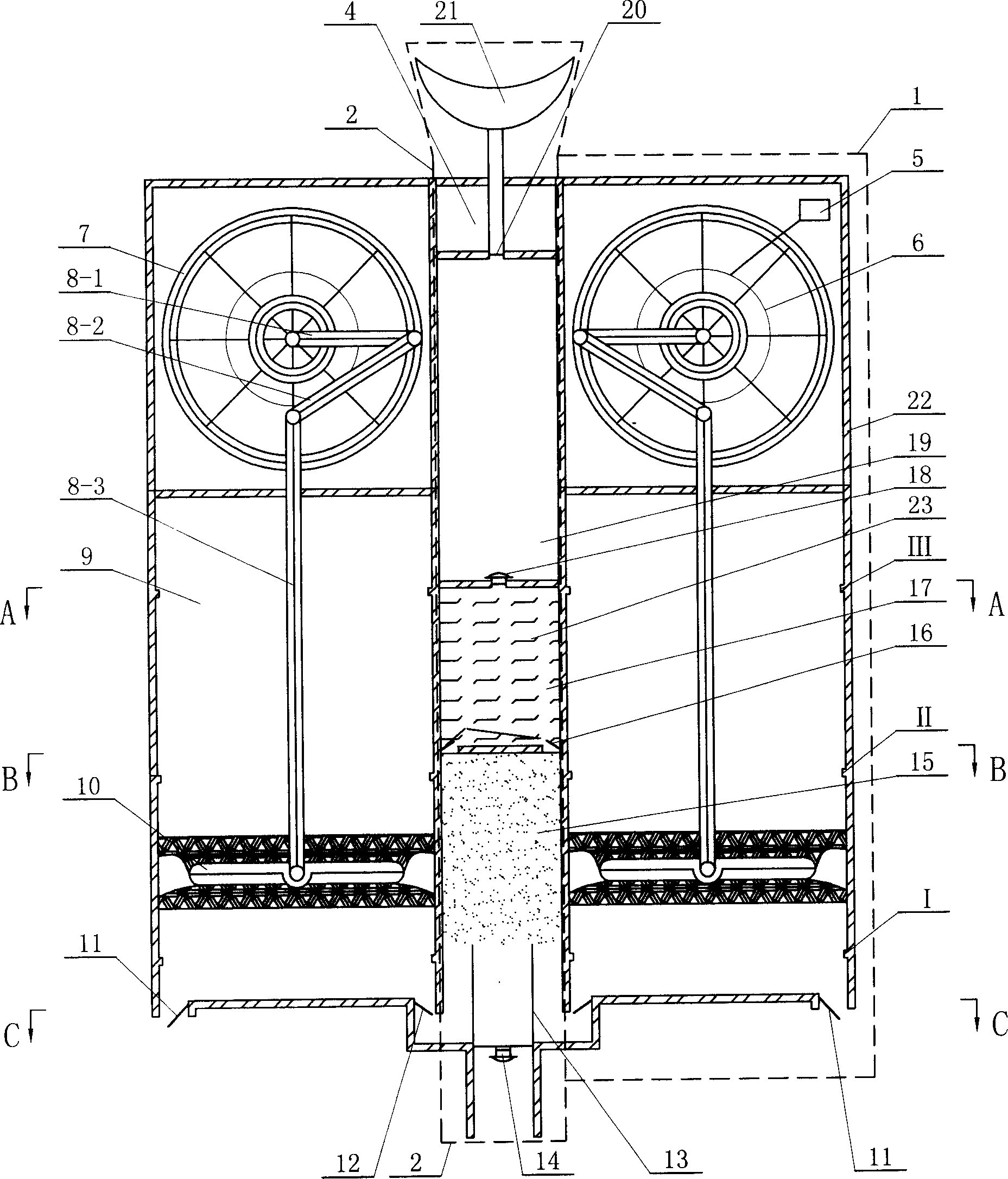 Device and method for obtaining air from water