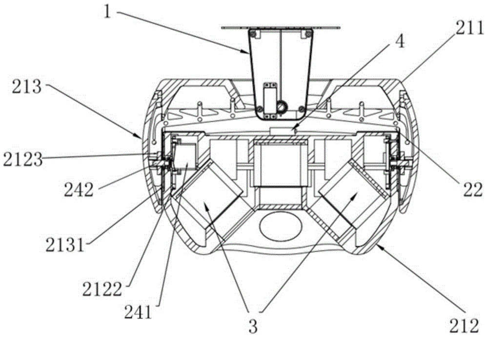 A multi-lens aerial photography stabilization platform