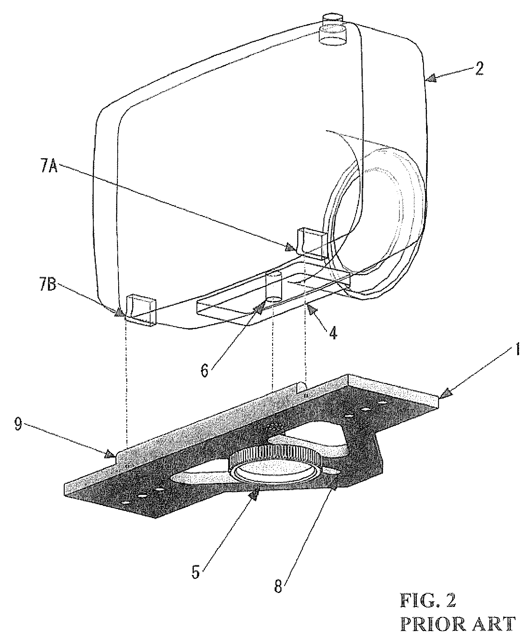 Base for underwater camera