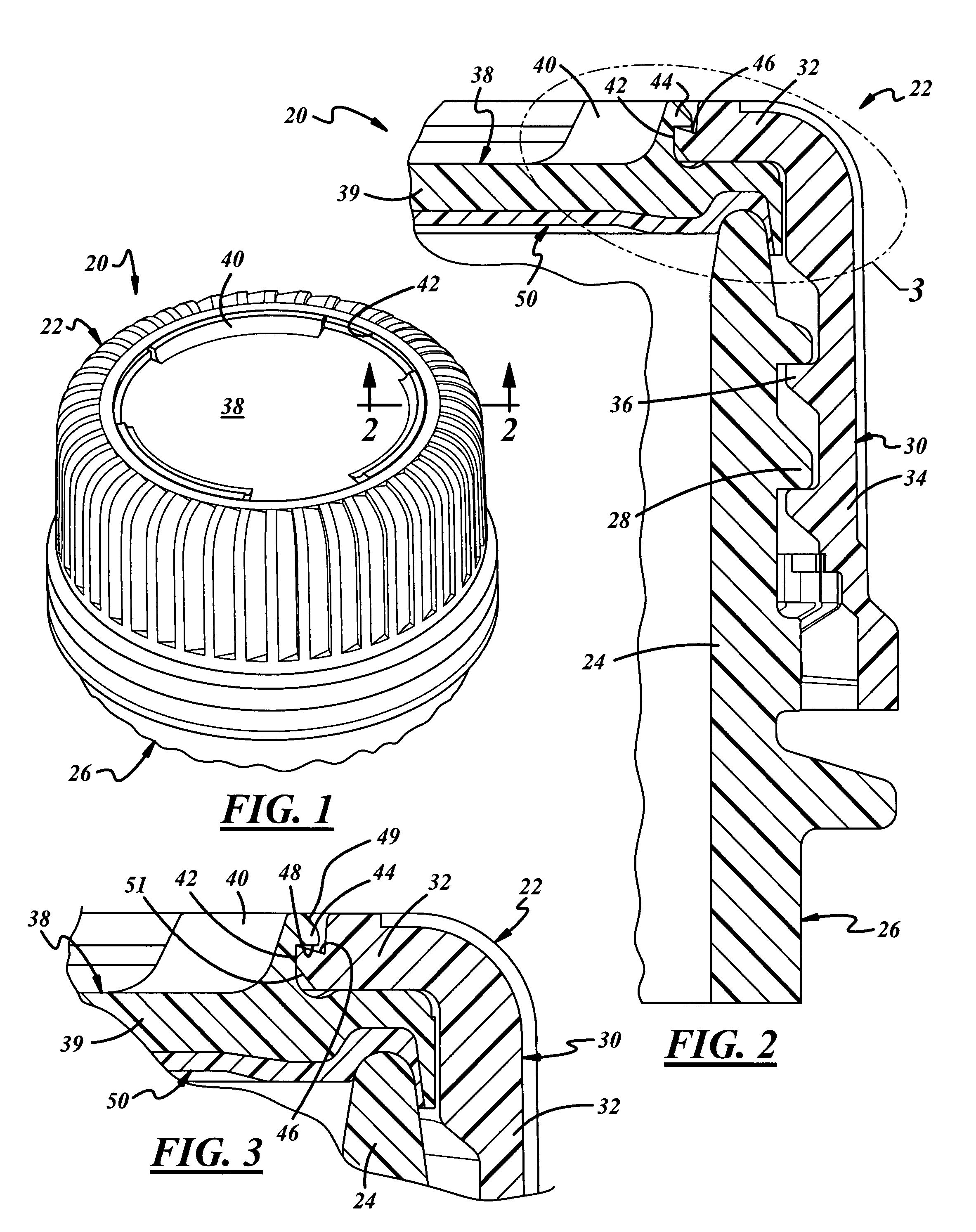 Closure and package for high-temperature applications