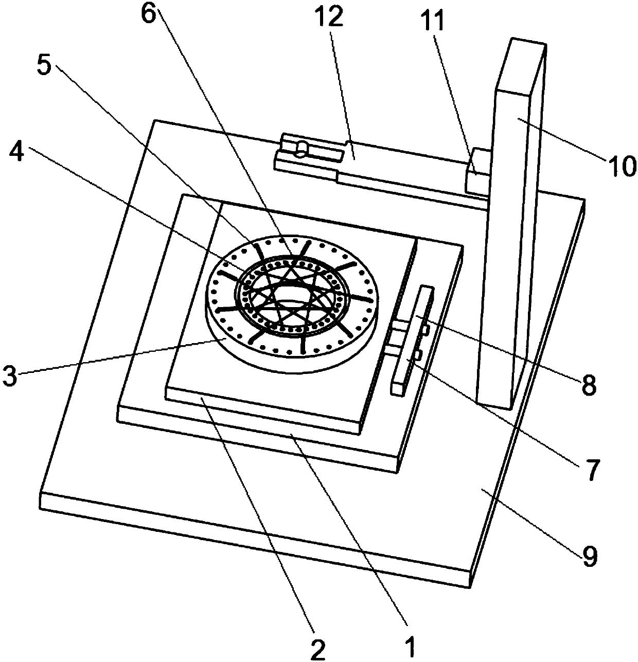 A feeding mechanism for brush carding robot