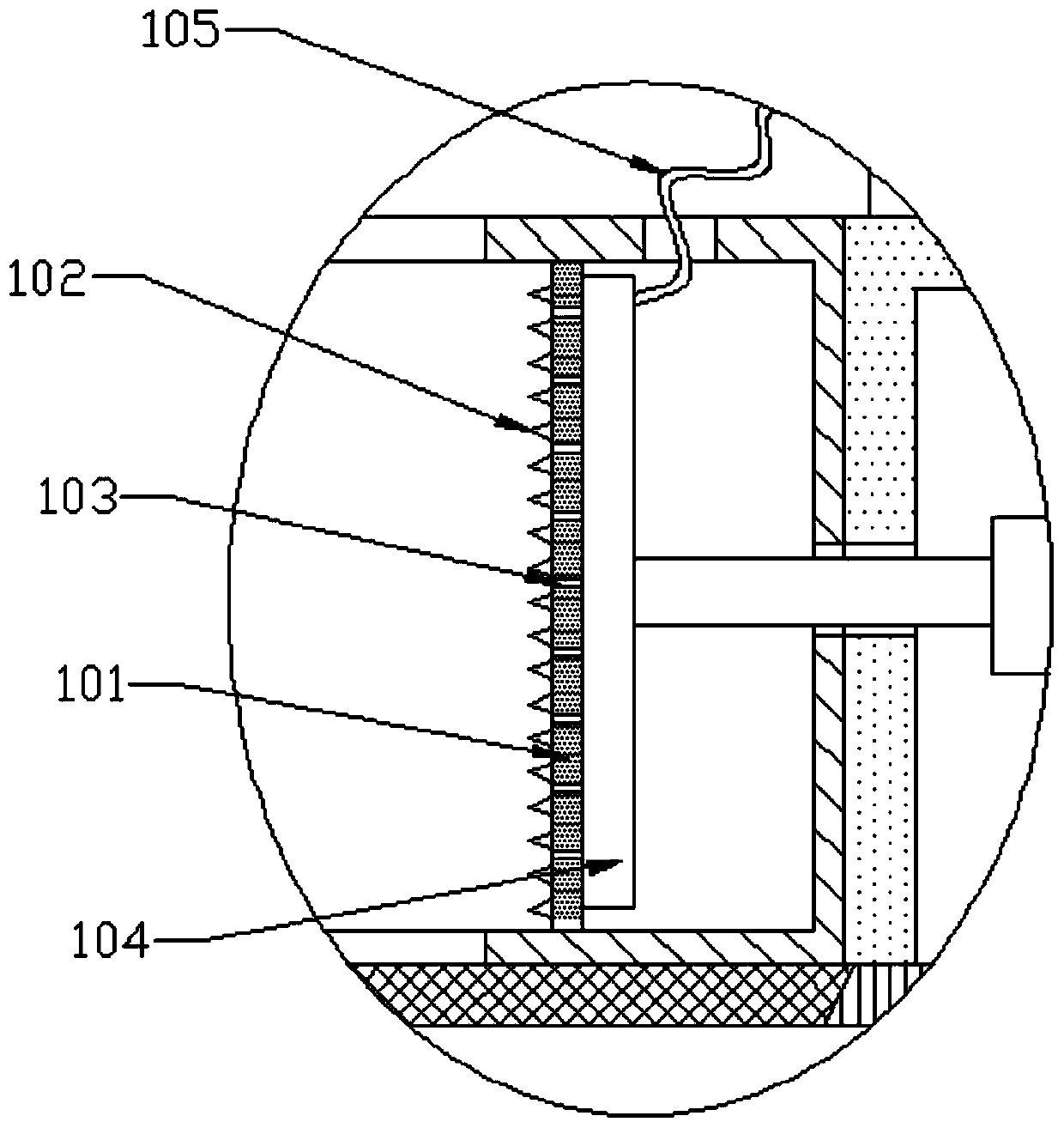 Medical waste solid-liquid separating device with good separation effects