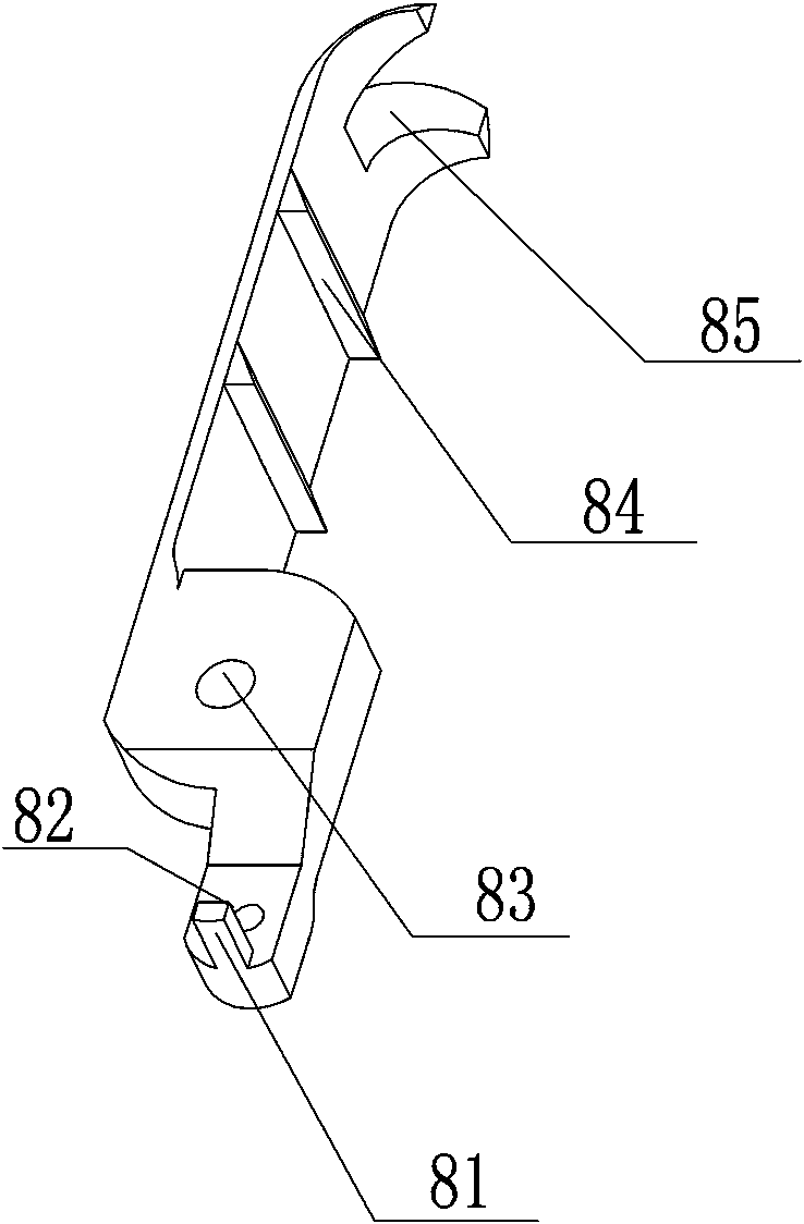 Anastomosis clamp used in endoscope