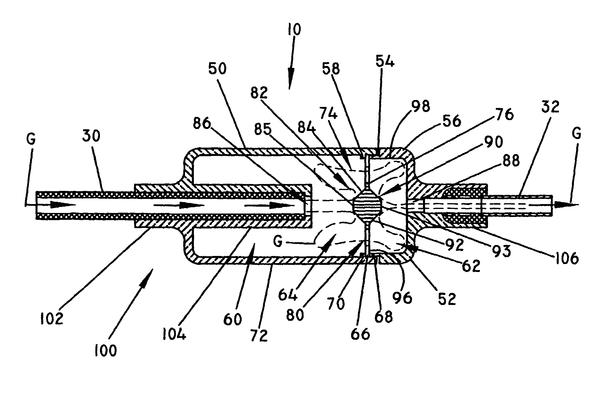 Reflux trap device