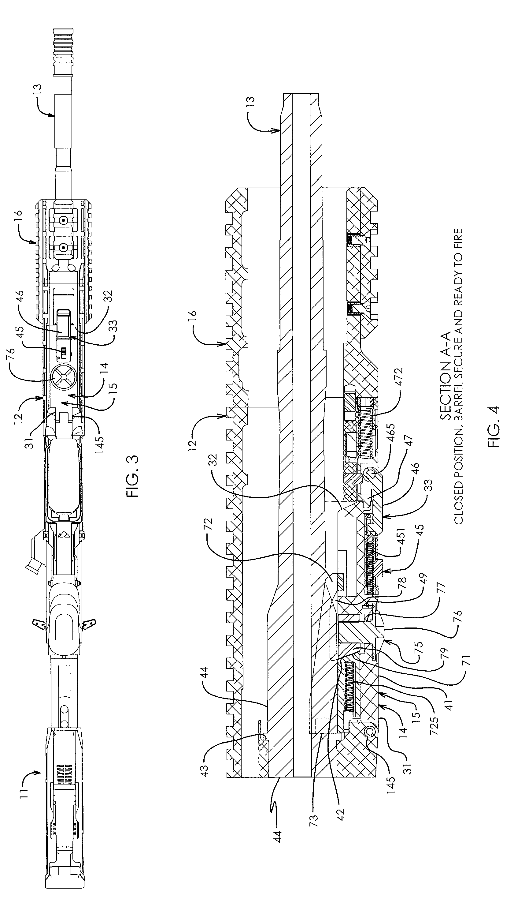 Quick-release barrel firearm