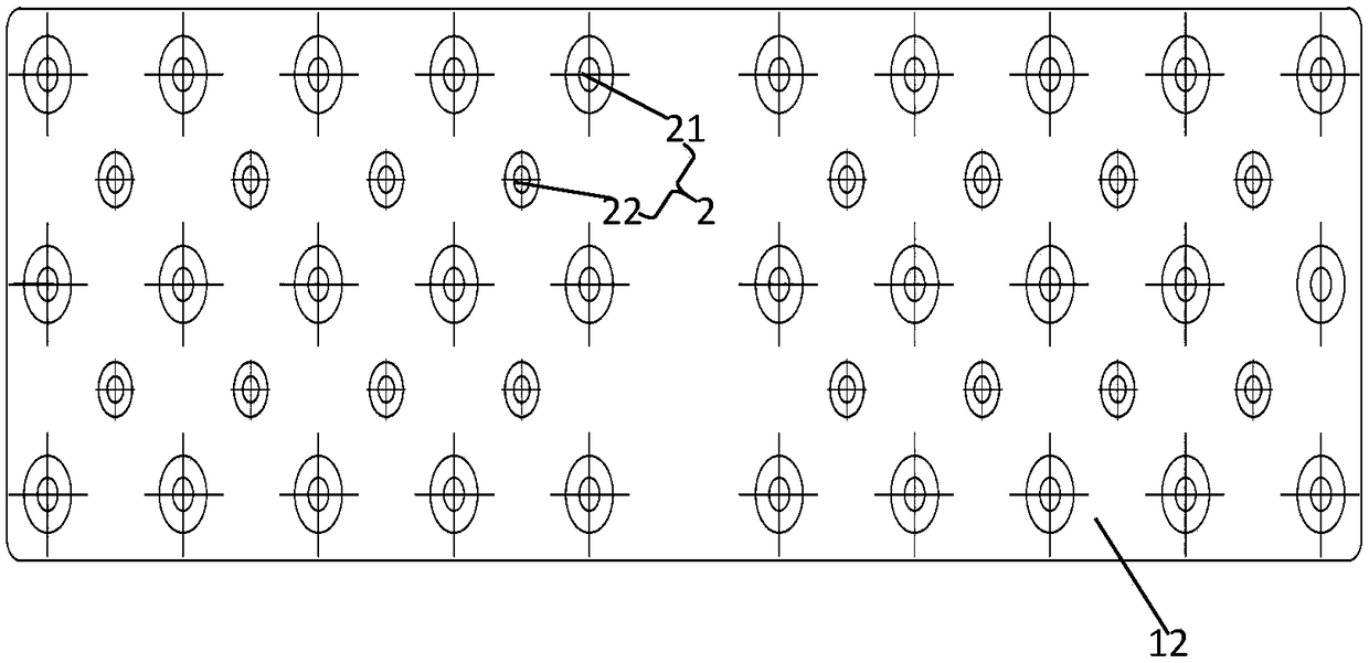 Elastic base plate of railway concrete sleeper bottom