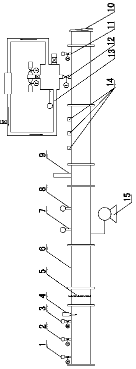 Performance test system and test method for explosion suppression and explosion resistance mining device