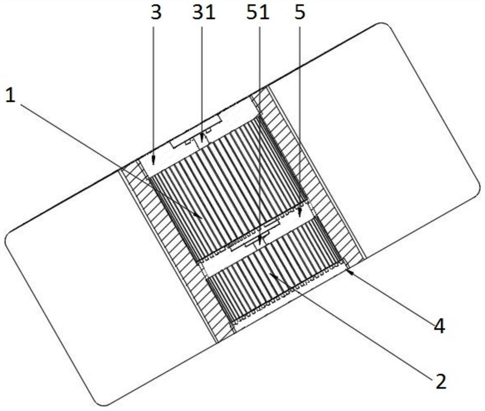 Radiator with double phase change cavities