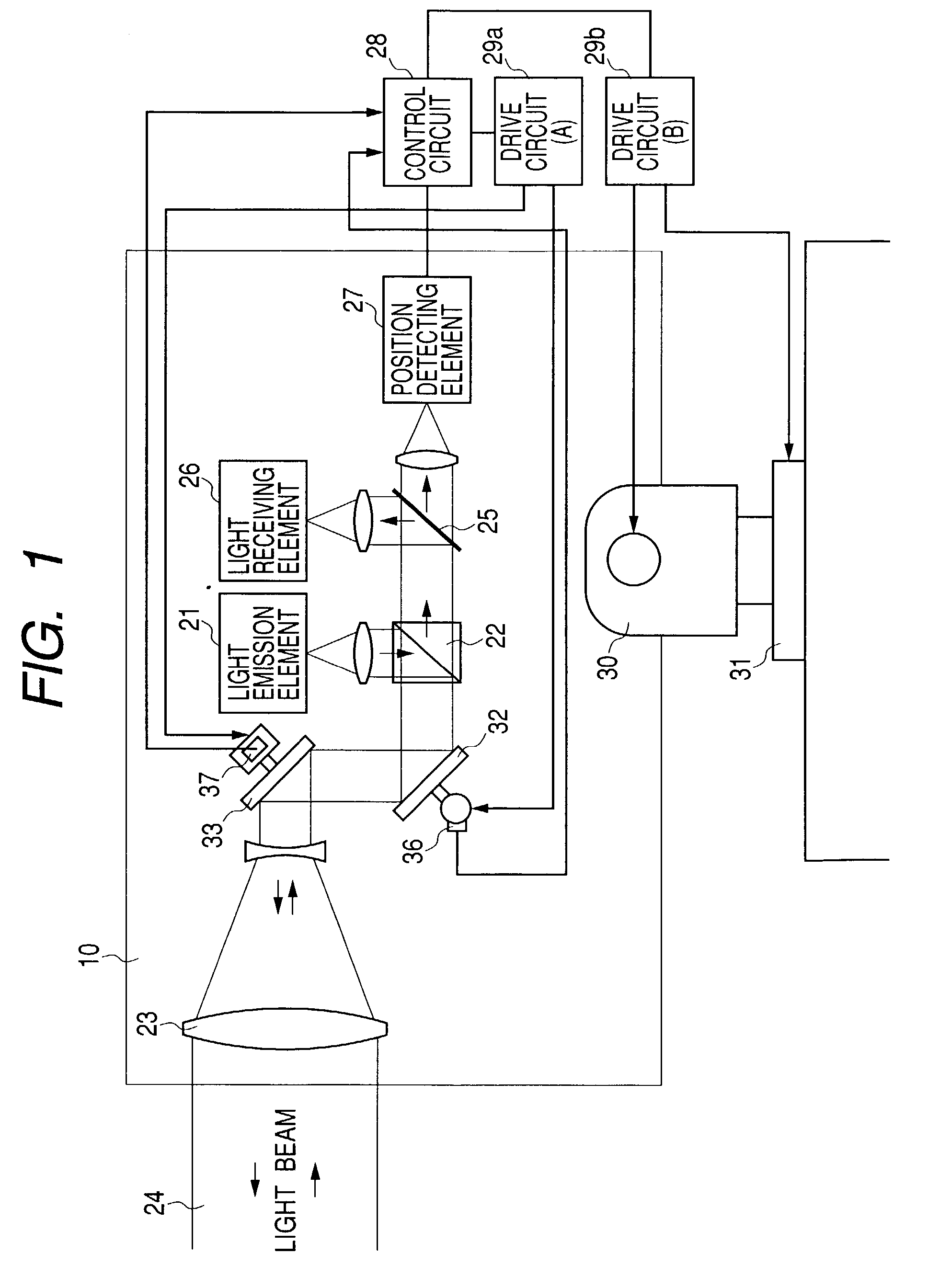 Spatial optical communication apparatus