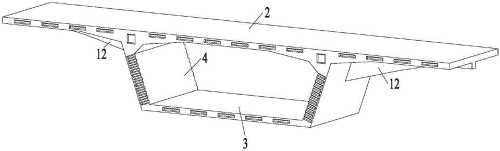 Bridge total external prestress concrete segment spliced light thin-walled box girder