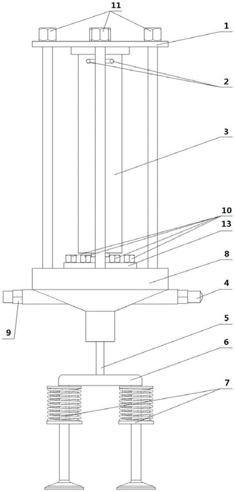 Piezoelectric stepless variable valve mechanism based on inverse piezoelectric effect