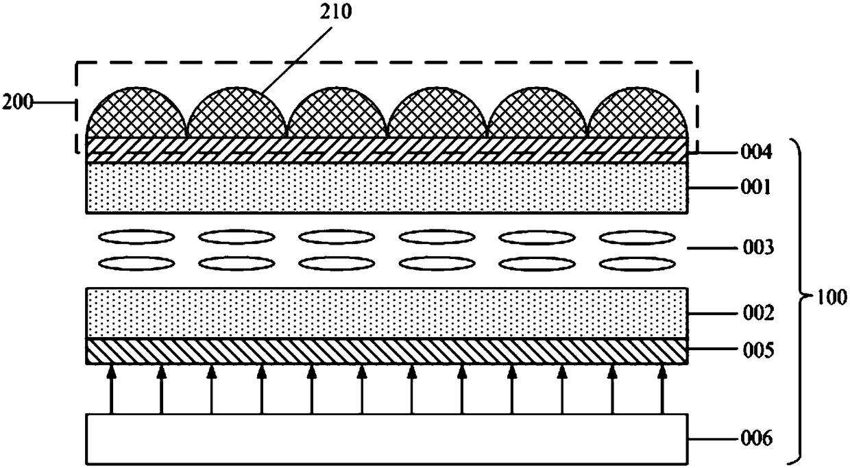 A virtual curved surface display panel and display device