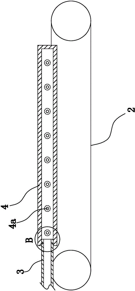 Cooling device of food transportation equipment