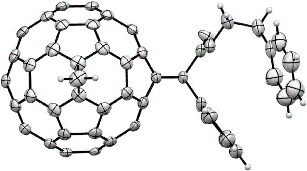 Pure heterogeneous fullerene bis-addition derivative and preparation method thereof