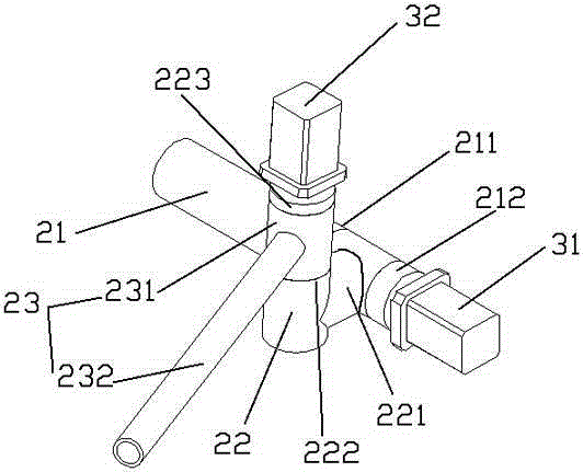 Fire fighting equipment azimuth control device