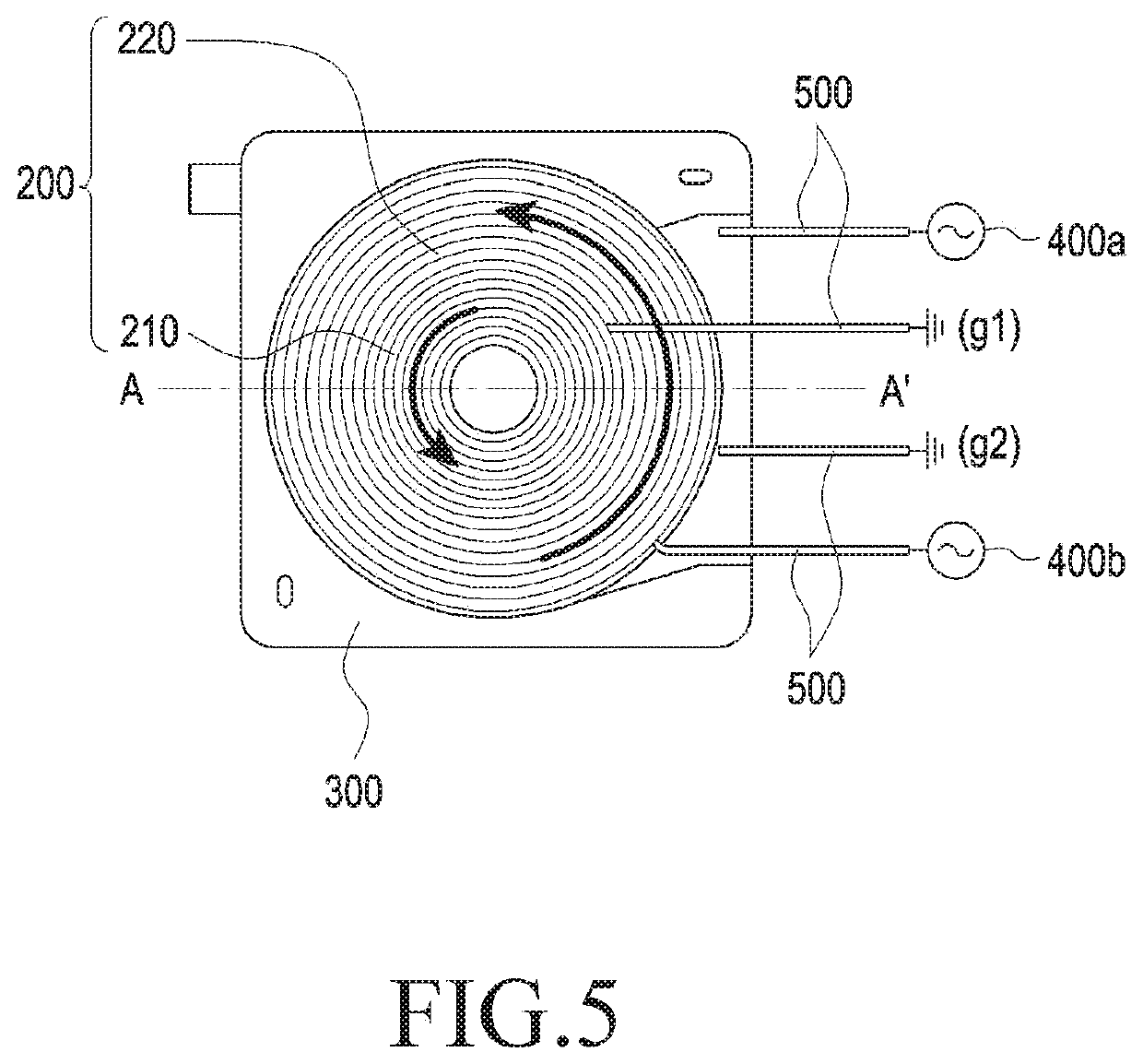 Stacked coil structure and electronic device including the same