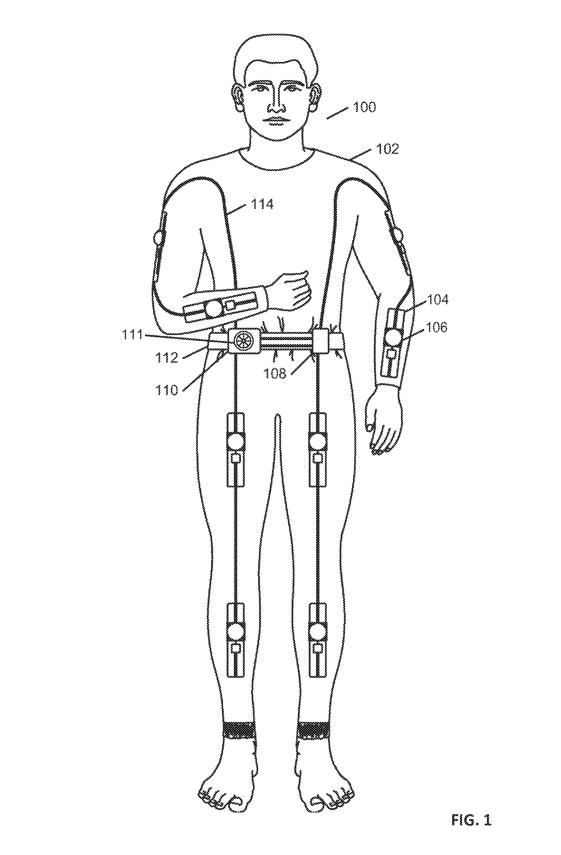 Exoskeleton suit for adaptive resistance to movement