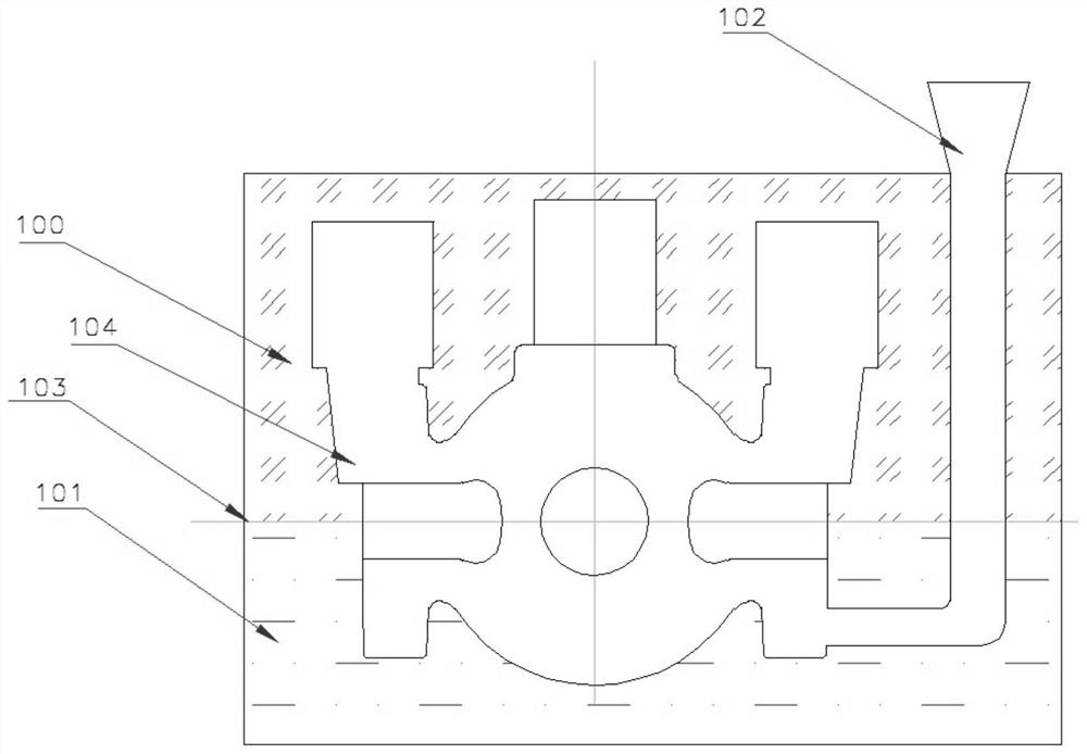 Negative-pressure vacuumizing pouring method for high-pressure regulating valve casting