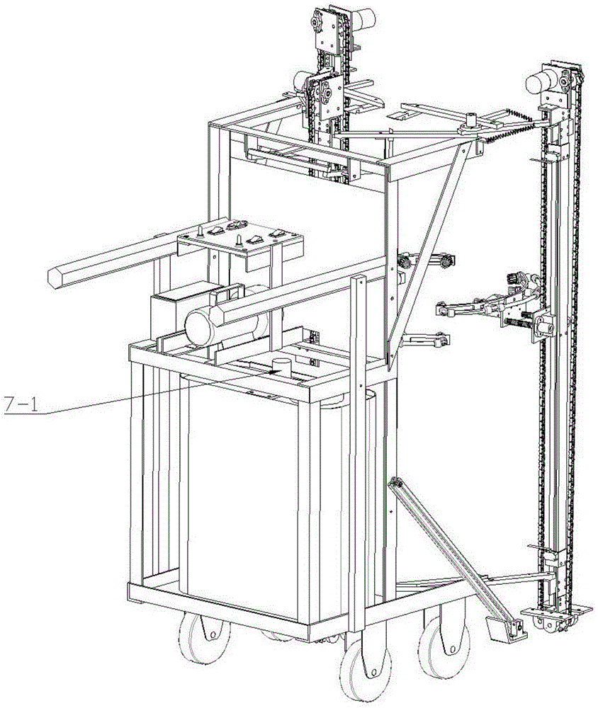 Trunk whitening automatic spraying device