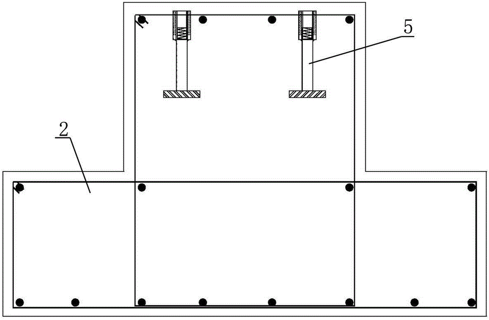 Bridge type precast reinforced concrete hidden beam slab pavement system and construction method thereof