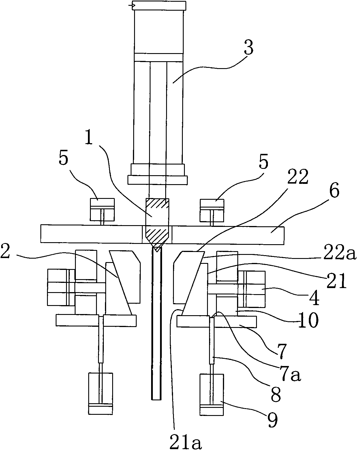 Metal tube flaring molding machine