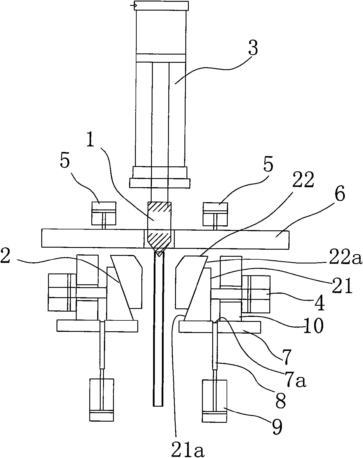 Metal tube flaring molding machine