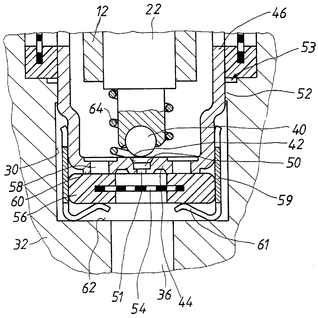 Magnet valve with integrated check valve