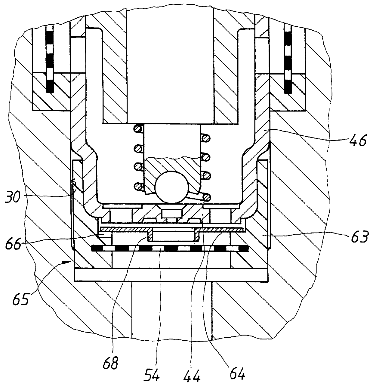 Magnet valve with integrated check valve