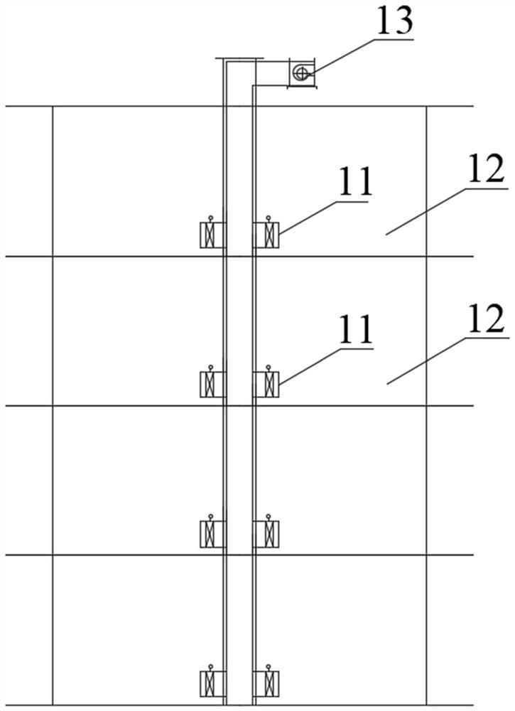 Gas fire-extinguishing emptying and exhausting system and method