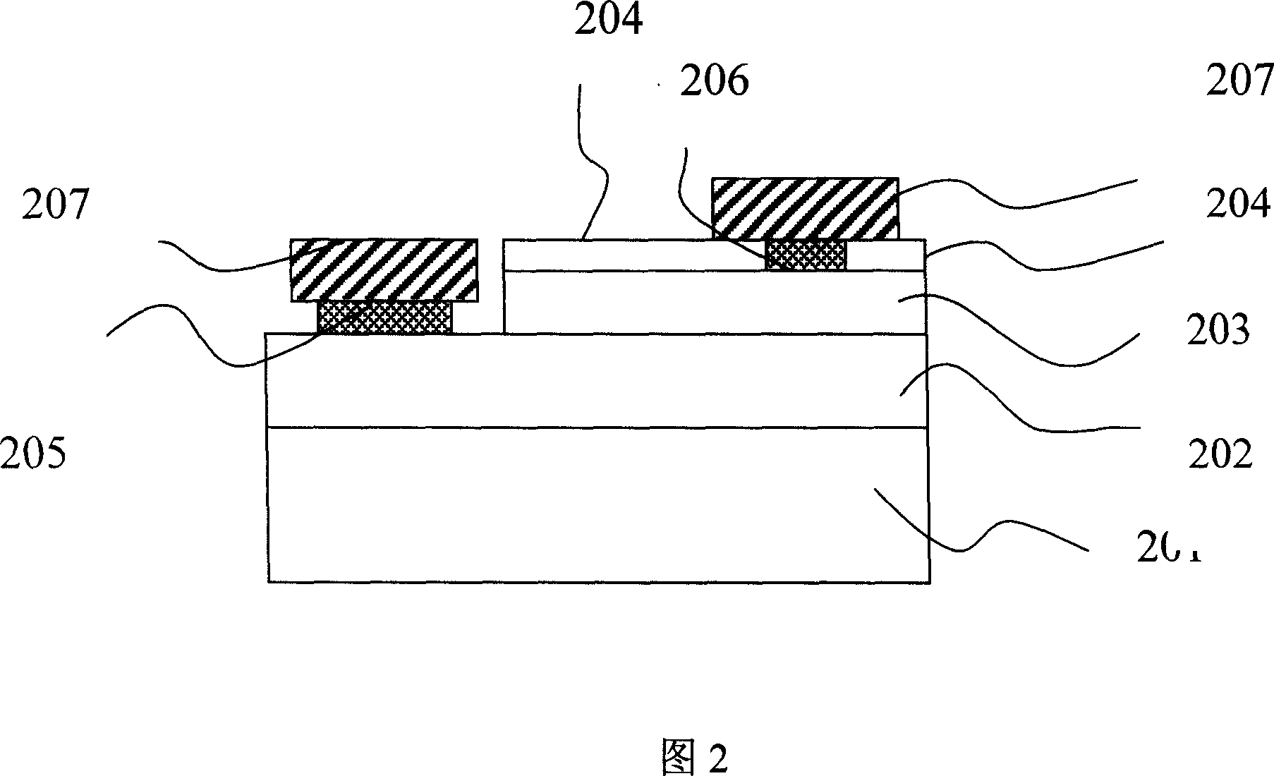 Method for preparing LED electrode