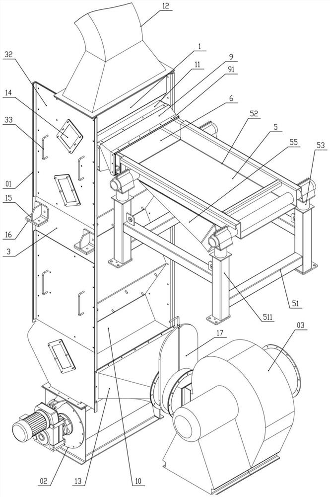 Large solid garbage sorting machine